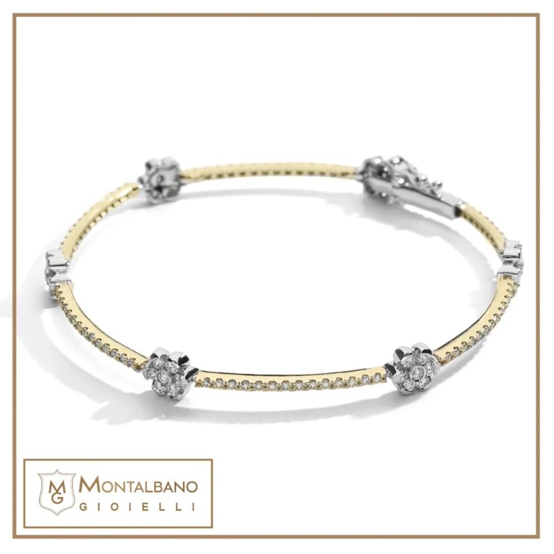 Bracciale bacchette e fiori